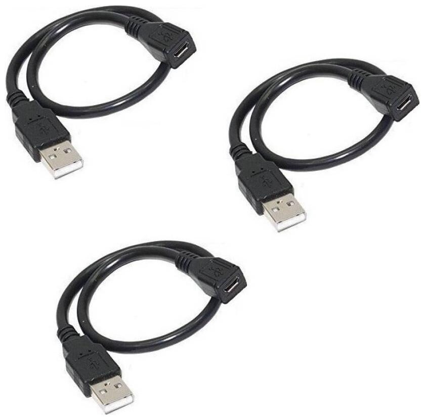 

Capslock Micro USB Cable for Morpho 1300 E2 E3 OTG Cable- Pack Of 3