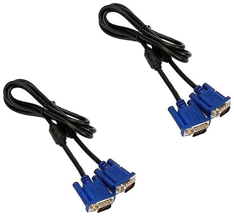 

CAPSLOCK VGA CABLE 1 5m SUPERIOR QUALITY(Pack of 2)