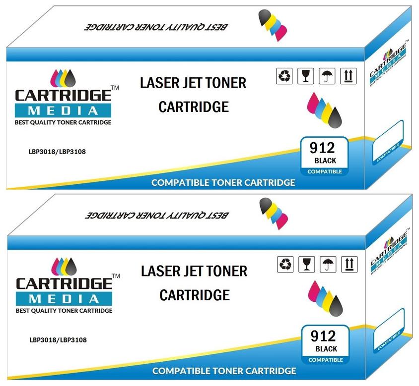 

CARTRIDGE MEDIA CRG 925 Compatible for 925 Toner Cartridge for Laserjet - LBP 6030B 6018B 3010B MF3010 Black Printer Cartridge (Pack of 2)