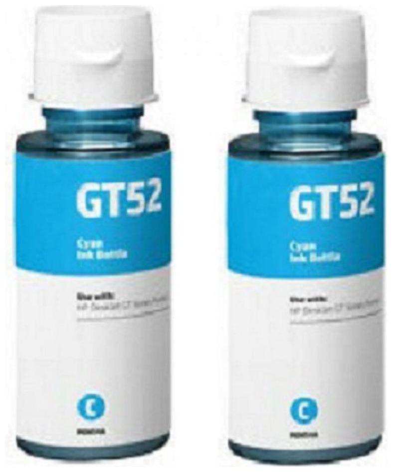 

Cartridge Vista Compatible HP GT51 GT52 Ink Cyan Pack of 2 Ink bottle for Compatible Printers for HP Gt5810 Gt5811 Gt5820 Gt5821 310 315 319 410 415 419