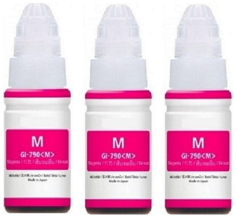 

Cartridge Vista Compatible GI-790 Ink Magenta Pack of 3 Ink bottle for Compatible for Canon PIXMA G1000 G1010 G1100 G2000 G2002 G2010 G2012 G210