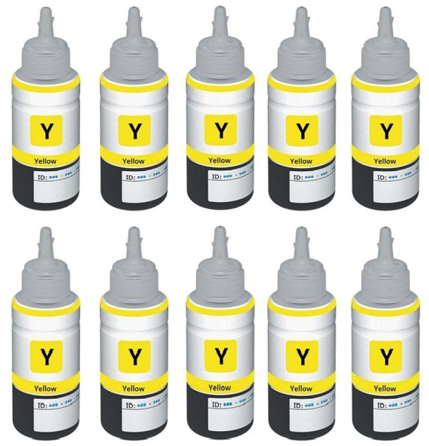 

Cartridge Vista Compatible Epson T664 Ink Yellow Pack of 10 Ink bottle for Compatible For Epson L130 L220 L310 L360 L365 L380 L385 L405 L455 L485 L550 L555 L565 L605 L655