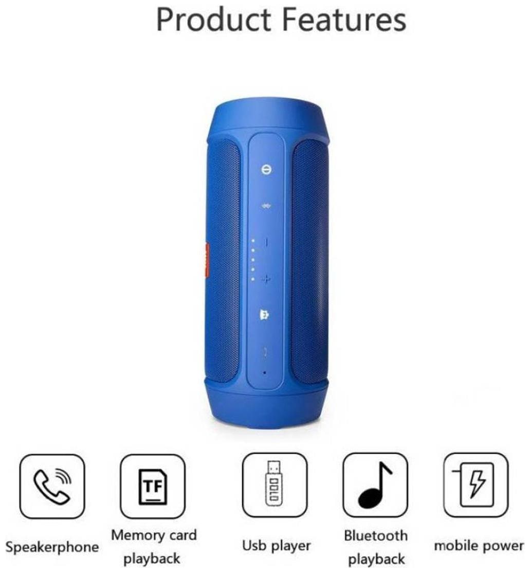 Charge 2 Plus Blue Portable Bluetooth Mobile/Tablet Speaker