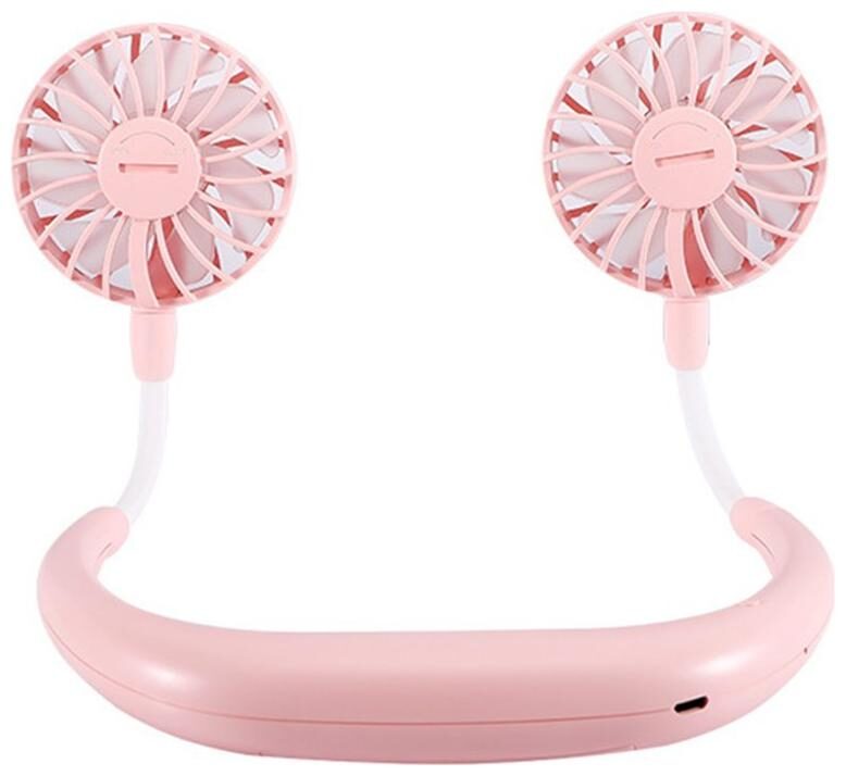

CHG Necklance Fan Cooler Fan with Dual Wind Head USB Fan