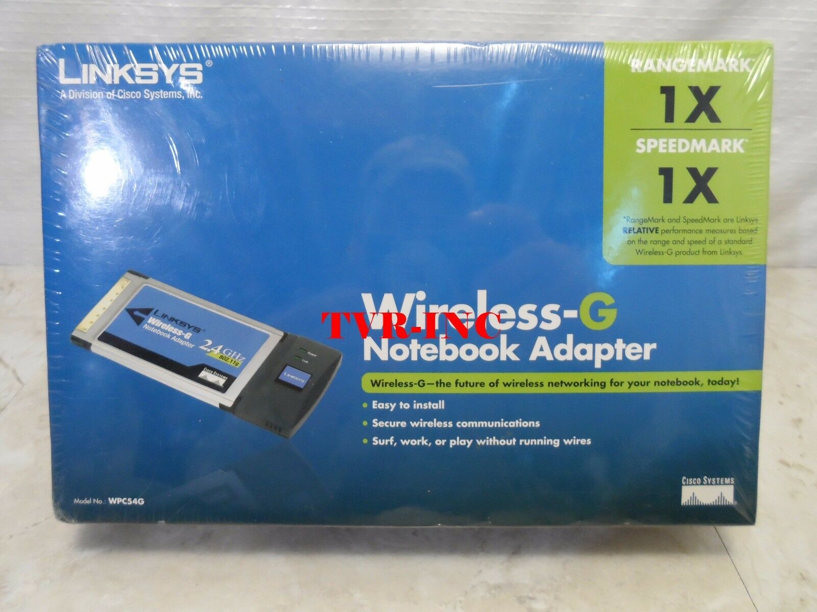 

Cisco-Linksys WPC54g Wireless Notebook Adapter - New