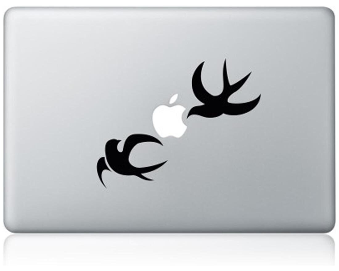 clublaptop-sticker-flying-birds-pair-for-all-macbooks-13-inch-black-white