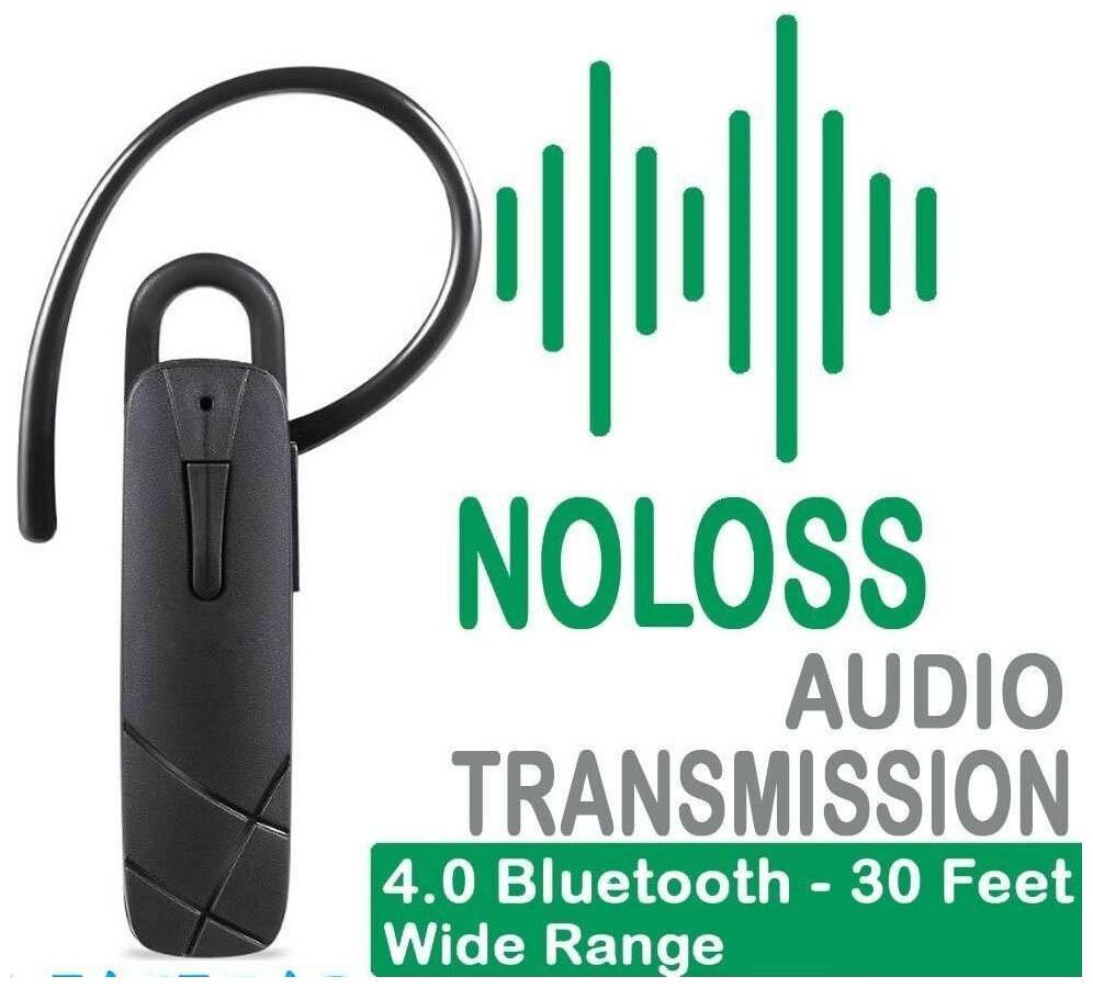 

Comaptible Mi note 4 Bluetooth Headset with Volume Control Button With Mic-Black
