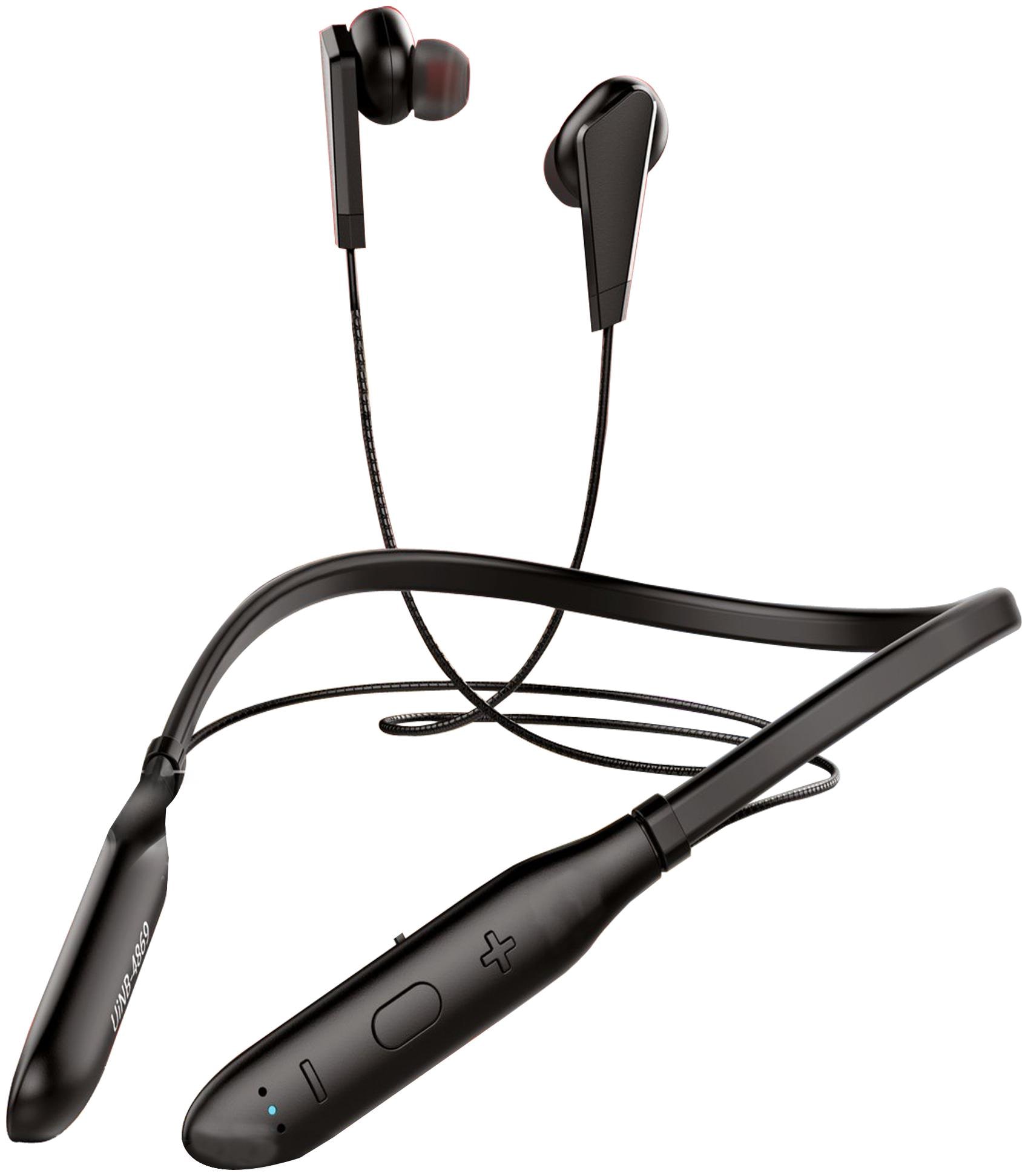 

Crovell In-Ear IPX4 Neckband with 12 Hours Battery Backup Bluetooth Headset True Wireless Bluetooth Headset ( Black )