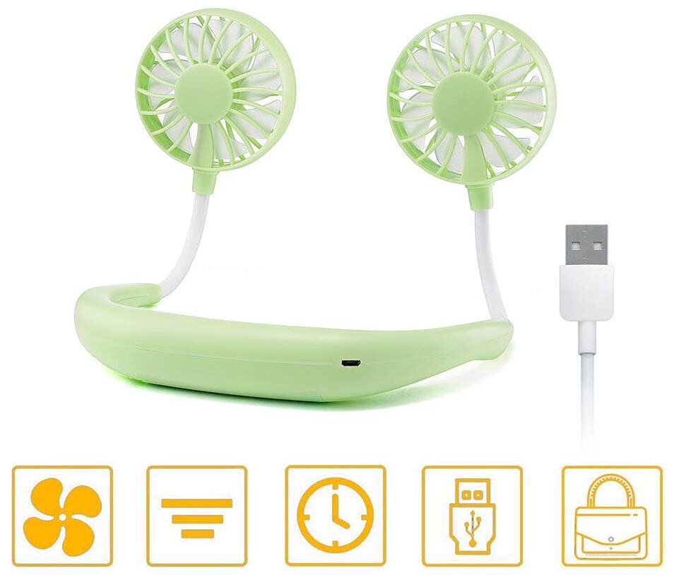 

Crystal Digital Neck fan USB Fan