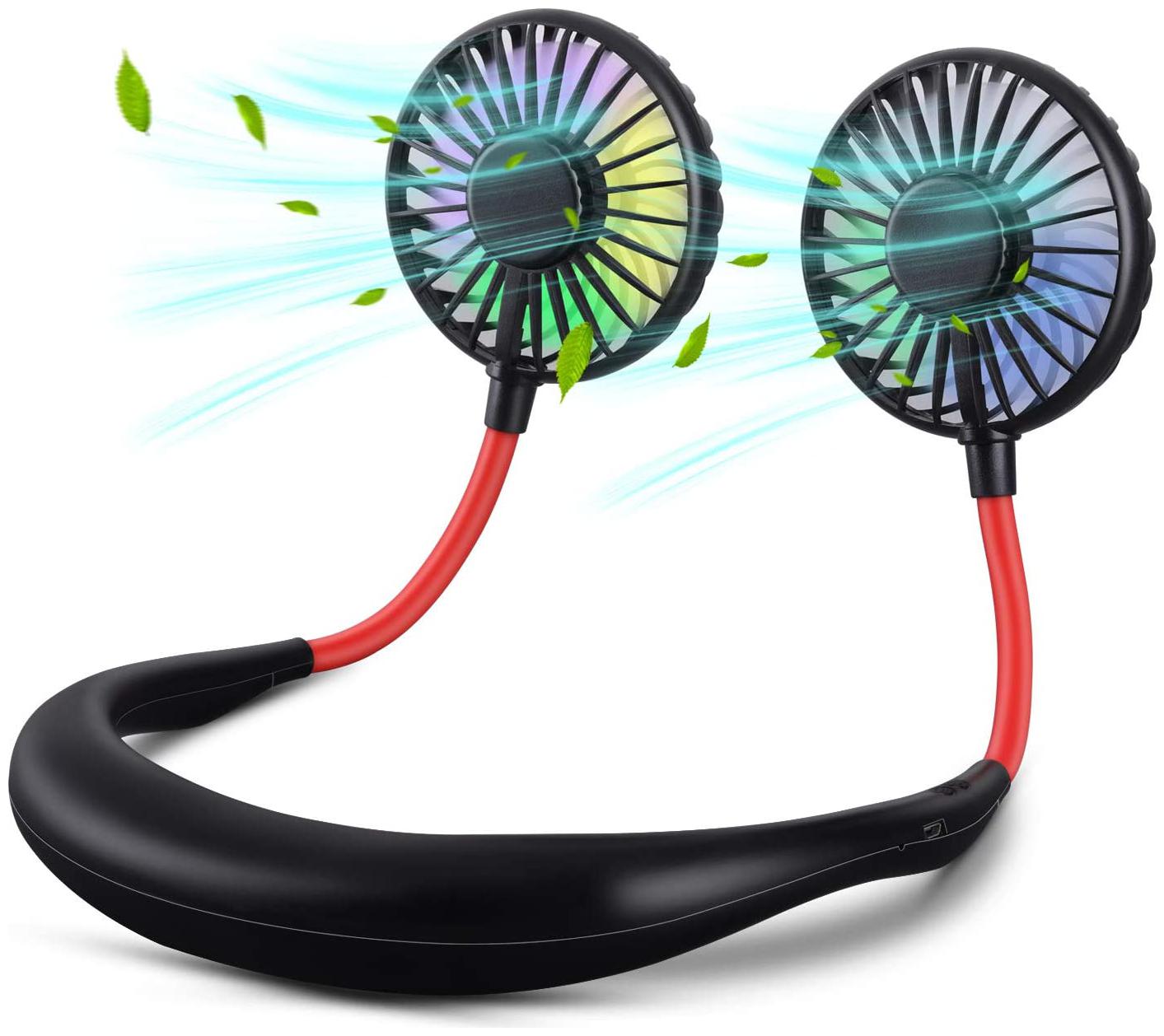 

Crystal Digital LED Neck Fan USB Fan