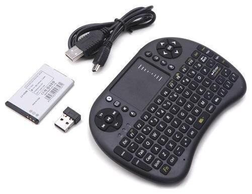 

Crystal Digital Mini Wireless Bluetooth Back light Touch Pad Keyboard With Mouse Compatible With iPad Smart TVs MAC Android TV Box Black