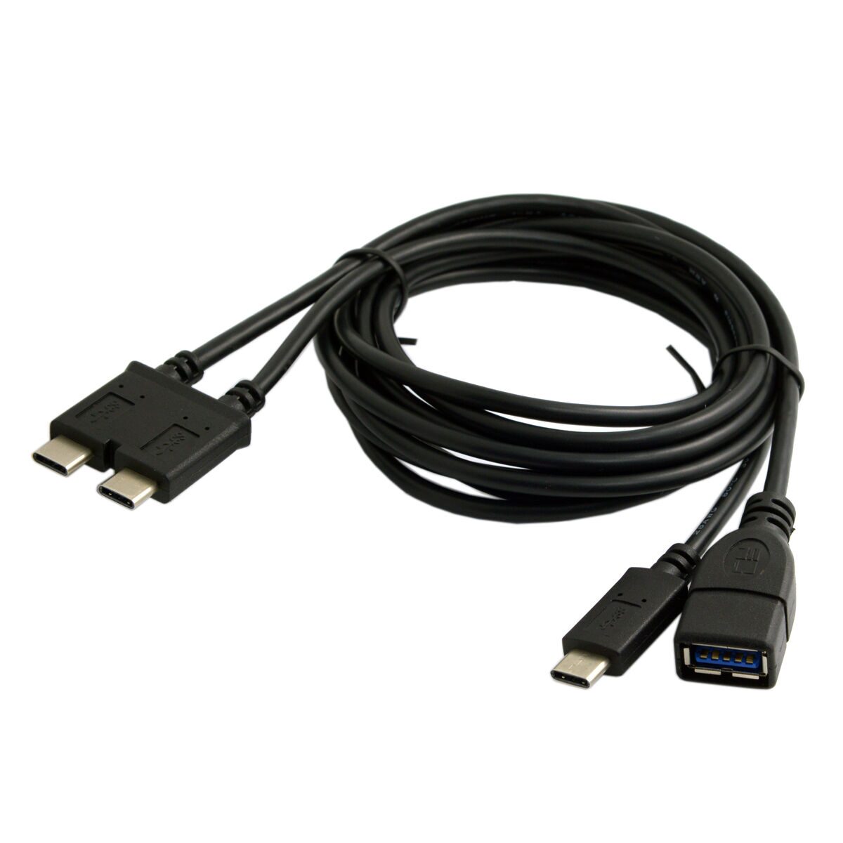 

Dual Cable USB 3 1 to USB-C USB 3 0 Female OTG Data Cable for New 13 Mac Pro