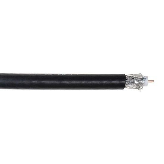 

Eagle 100 FT RG6 Coaxial Cable Black Dual Shielded Video Audio TV Antenna Coax