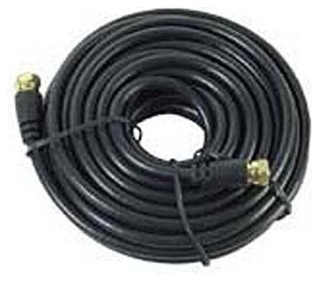 

Eagle 18 FT RG59 Coaxial Cable Black with F Male Connector Each End Gold F-Male