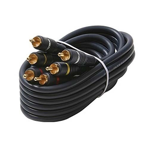 

Eagle 25 FT 3 RCA Composite Cable Male To Male Gold Python Home Theater Stereo