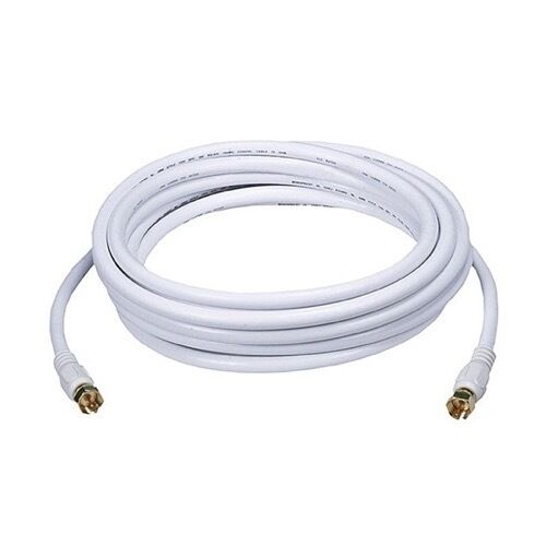 

Eagle 50 FT RG59 Coaxial Cable with Gold F-Connector Each End 75 Ohm White