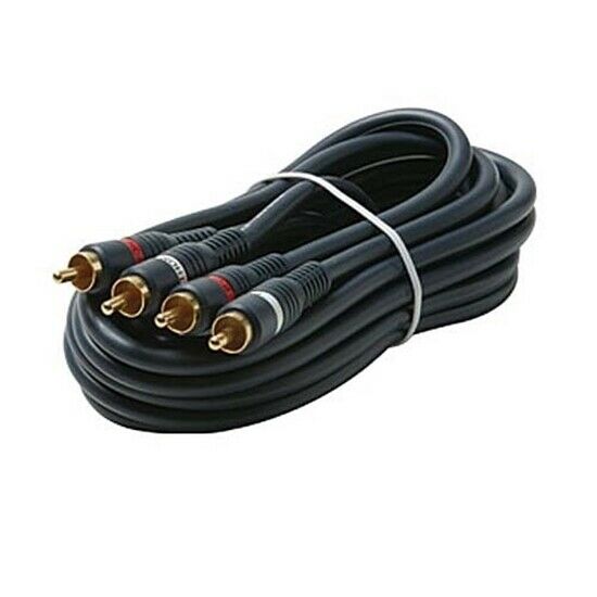 

Eagle 6 FT Dual RCA Gold Cable Premium Stereo Audio Male to Male Red White