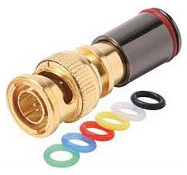 

Eagle BNC Compression Connector RG-59 Gold Coax Six Color Rings Coaxial Cable