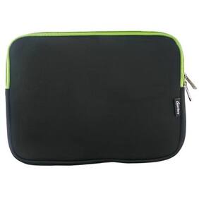 Emartbuy (12.5 - 14 ) Black/Green Water Resistant Neoprene Soft Zip Cover Sleeve With Green Interior For HP Spectre 13-V039TU