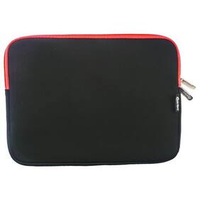 Emartbuy (12.5 - 14 ) Black/Red Water Resistant Neoprene Soft Zip Cover Sleeve With Red Interior For HP Spectre 13-V039TU