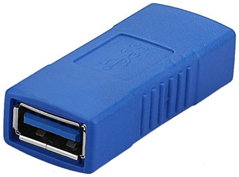 

Ever Forever USB 3 0 Type-A Female to Type A Female Super Speed Coupler Connector Color Blue
