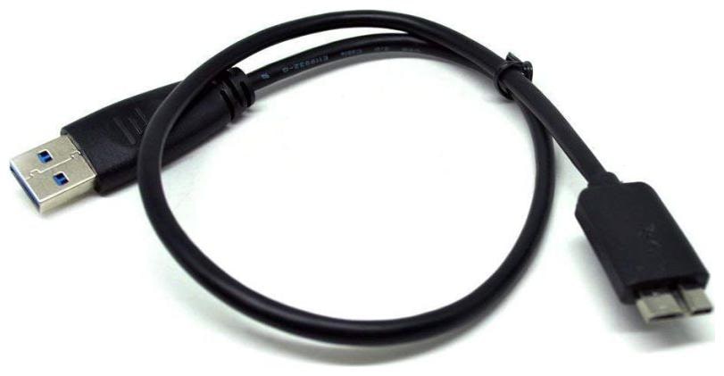 

Ever Forever 0 5m HDD Cable USB 3 0 A to Micro B For External Hard Drive - Black