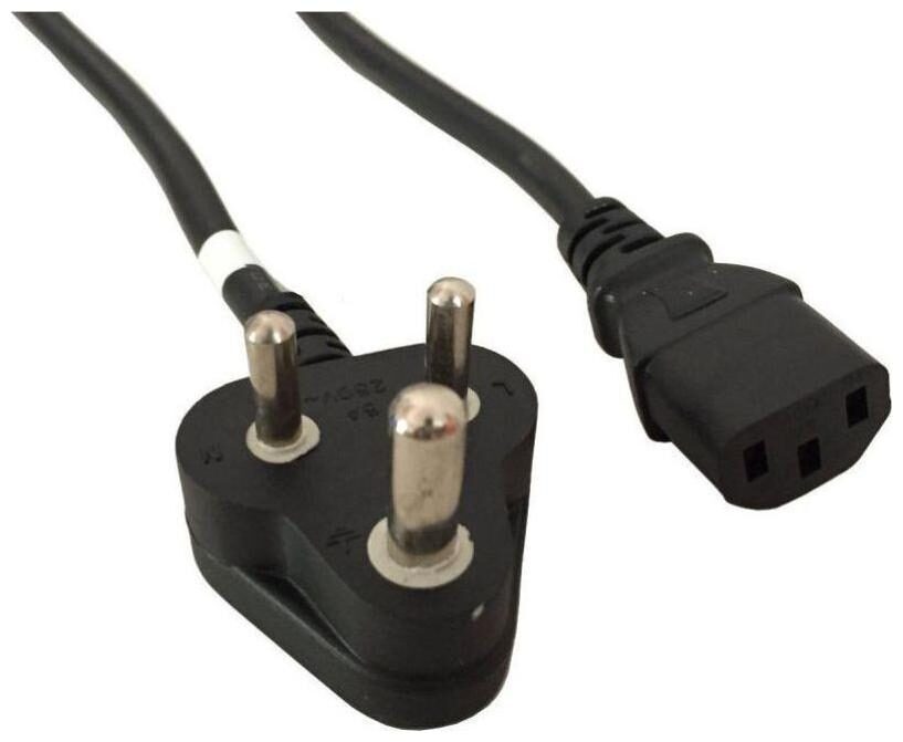 

Ever Forever 1 5m Power Cord for Monitor CPU PC Computer Printer Desktop Smps - Black
