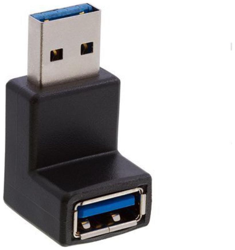

Ever Forever 90 deg Angle L Shape USB 3 0 A Male to Female Adapter AM to AF Connector USB 3 0 M F Extender Black