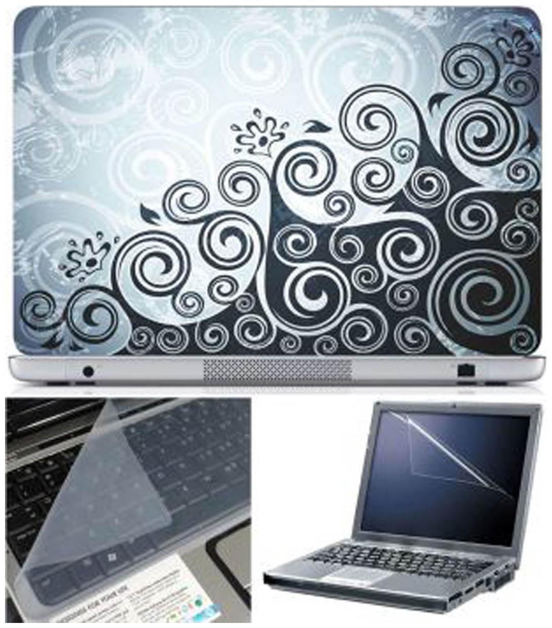 

FineArts Abstract Series 1007 Laptop Skin For 15 6 inch Laptop With Key Guard Screen Protector