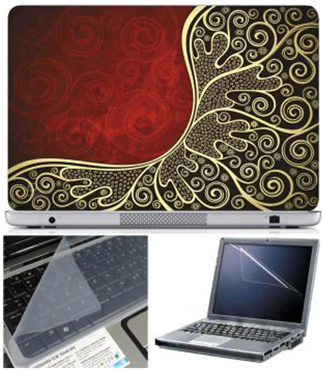 

FineArts Abstract Series 1017 Laptop Skin For 15 6 inch Laptop With Key Guard Screen Protector