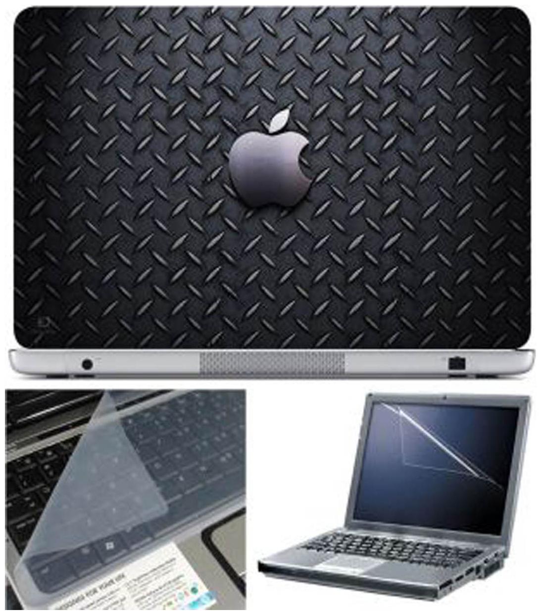 

FineArts Apple Metal Plate Laptop Skin For 15 6 inch Laptop With Key Guard Screen Protector