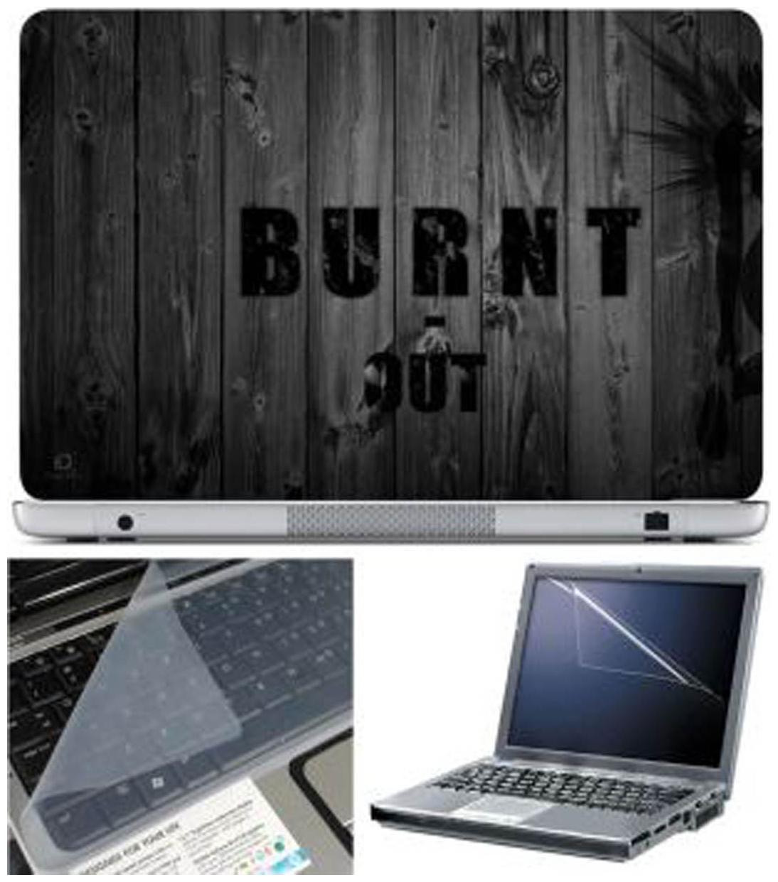 

FineArts Burnt Out Laptop Skin For 15 6 inch Laptop With Key Guard Screen Protector