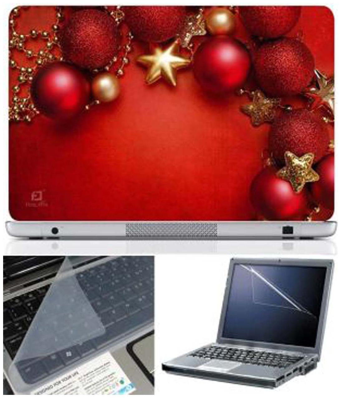 

FineArts Christmas 1729 Laptop Skin For 15 6 inch Laptop With Key Guard Screen Protector