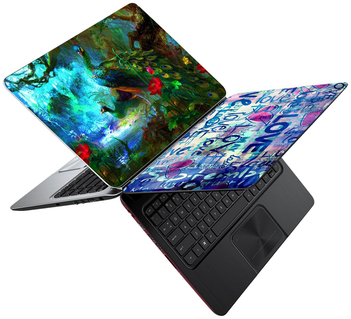 

FineArts Combo of Two Laptop Skins For Dell HP Lenovo Acer Toshiba and ASUS 15 6 inch Laptop - DOUBLELS017