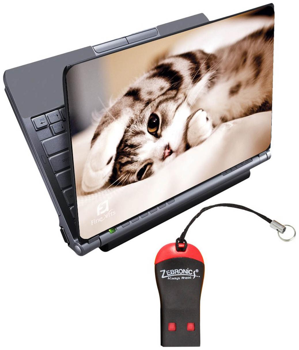 

FineArts Cute Cat Laptop Skin For 15 6 inch Laptop With Card Reader