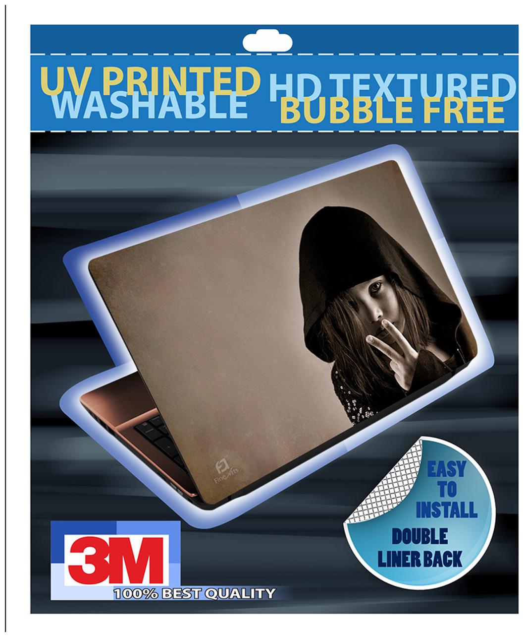 

FineArts Cute Girl Shows V Laptop Skin For 15 6 (39 6 cm) Laptop