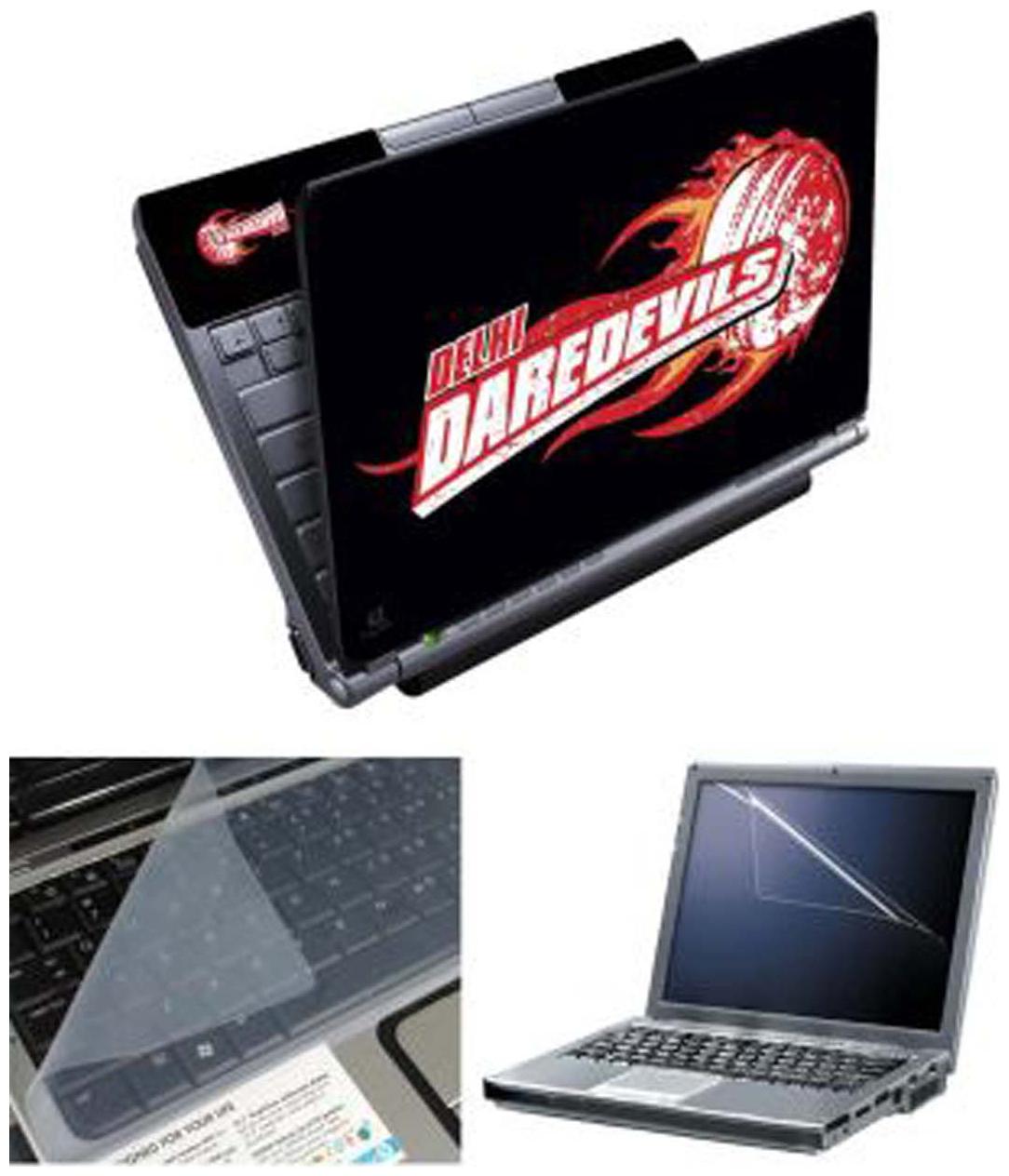 

FineArts Delhi Daevils Laptop Skin For 15 6 inch Laptop With Screen Guard keyboard Protector