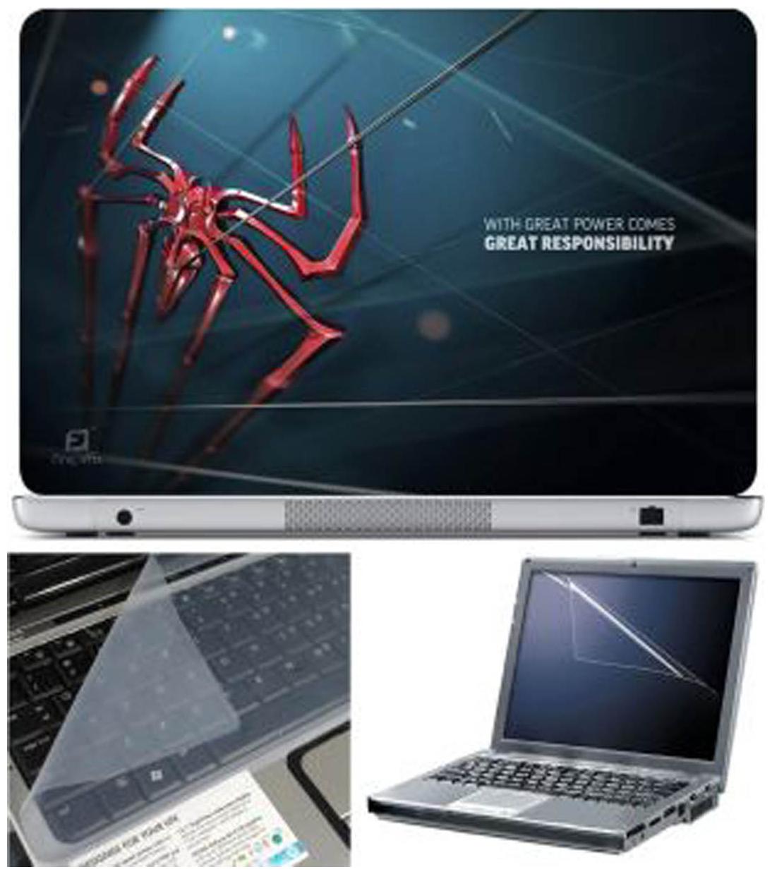 

FineArts Great Responsibility Laptop Skin For 15 6 inch Laptop With Key Guard Screen Protector