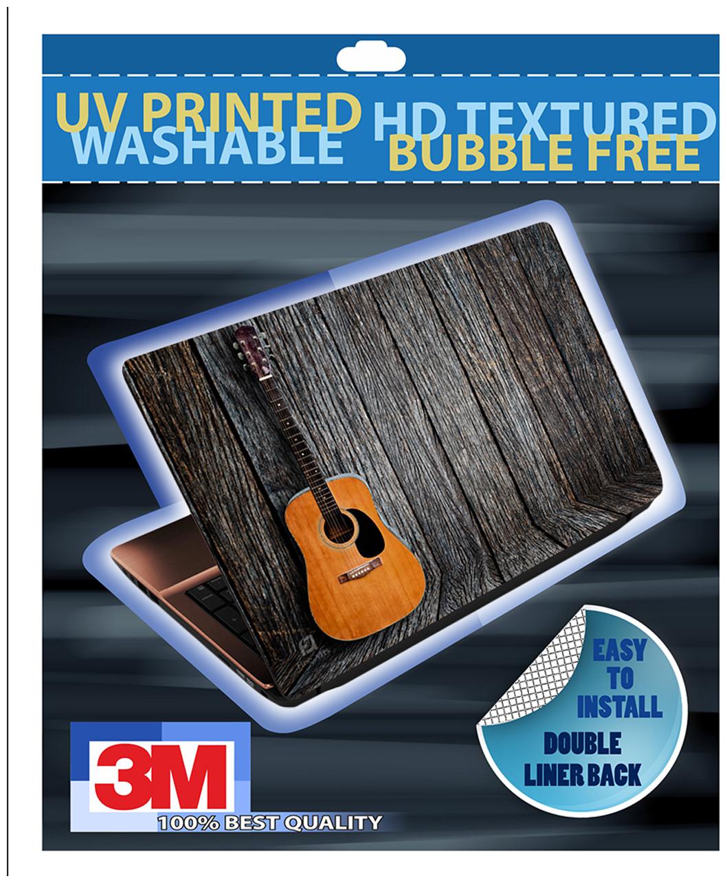 

FineArts Guitar On Grey Wooden Laptop Skin For 15 6 (39 6 cm) Laptop