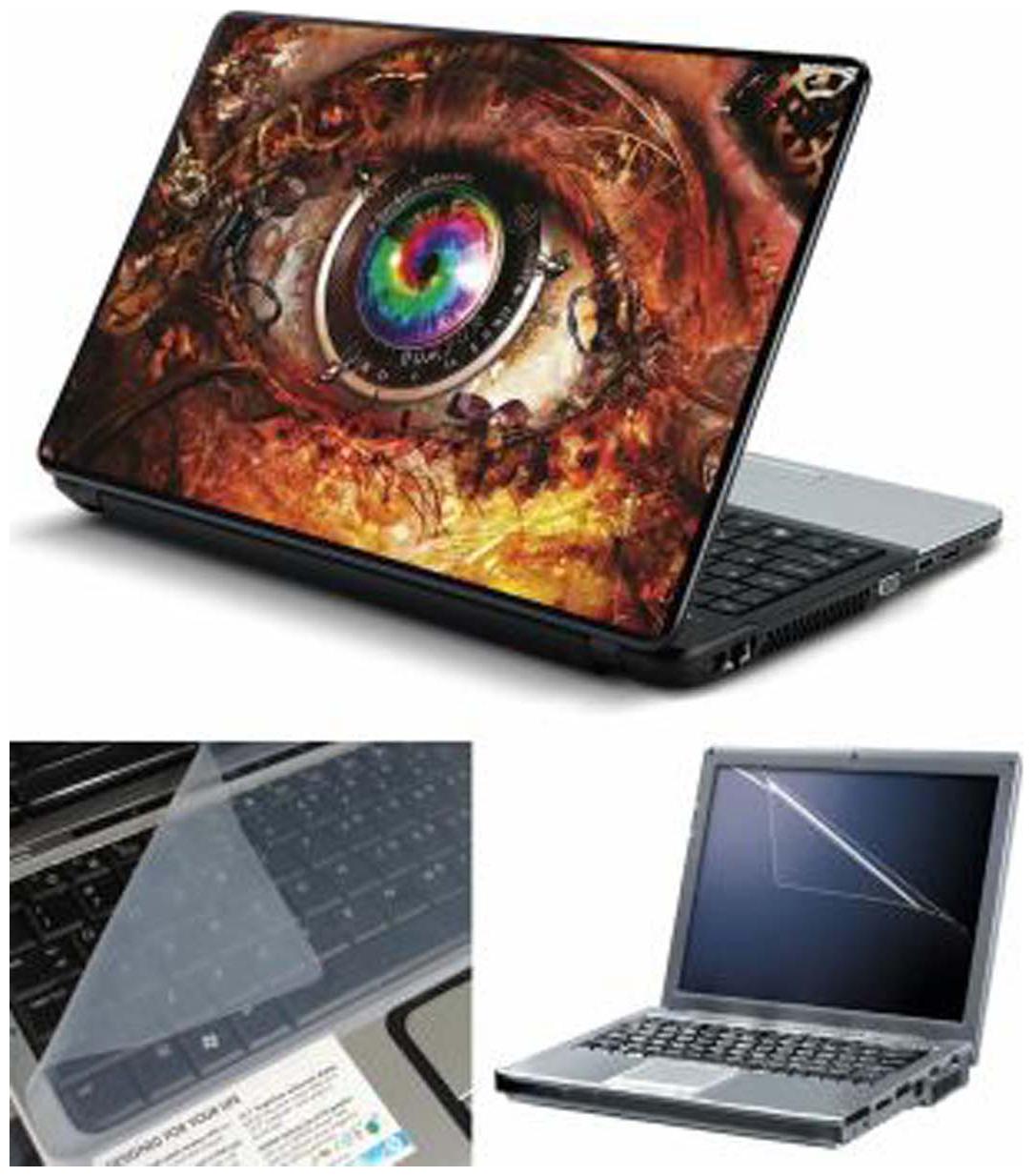 

FineArts Mechanical Eye Laptop Skin For 15 6 inch Laptop With Screen Guard Keyboard Protector