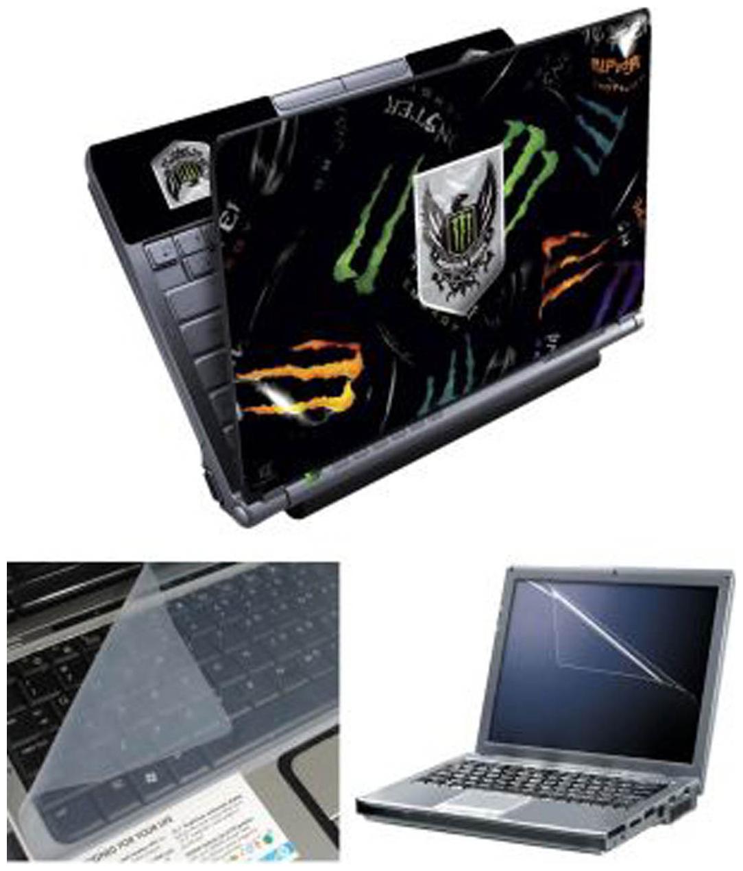 

FineArts Monster Canes Laptop Skin For 15 6 inch Laptop With Screen Guard keyboard Protector