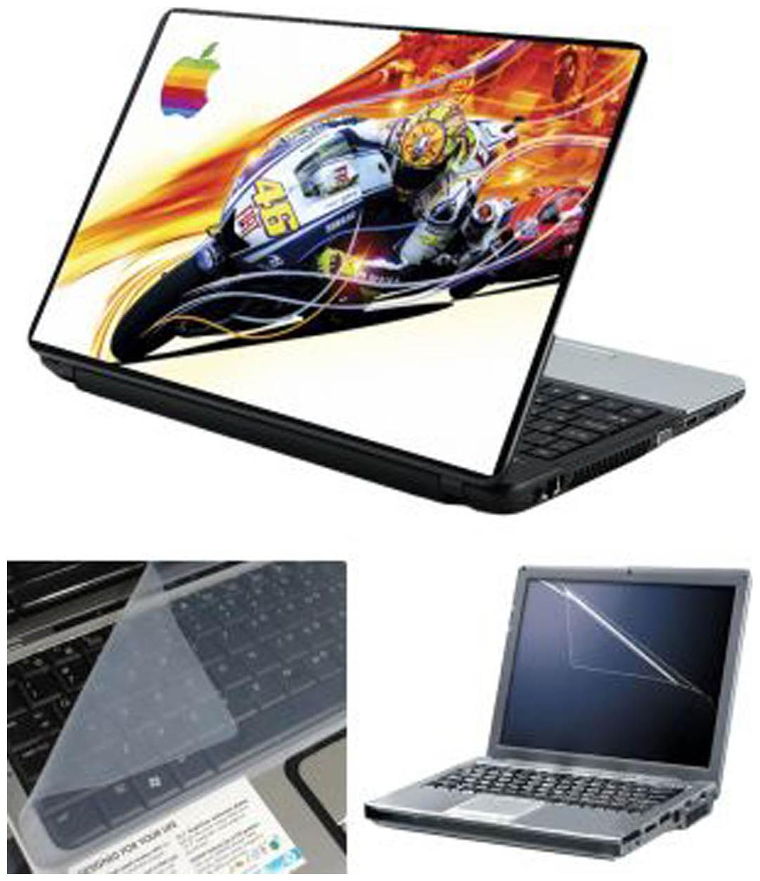 

FineArts Motogp With Screen Guard keyboard Protector Laptop Skin For 15 6 inch