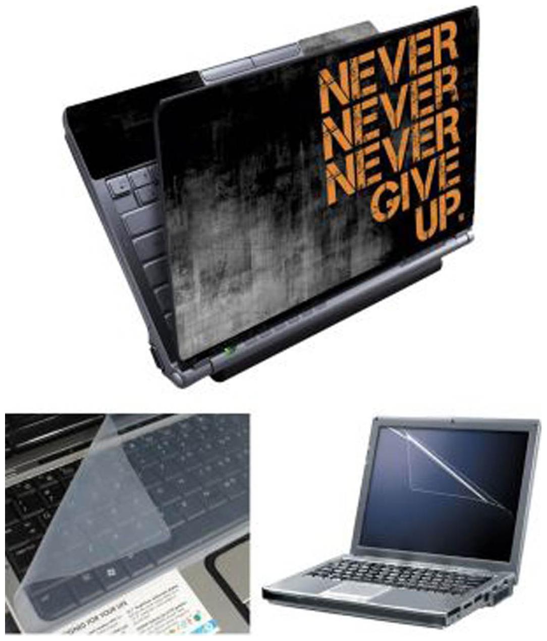 

FineArts Never Laptop Skin For 15 6 inch Laptop With Screen Guard keyboard Protector