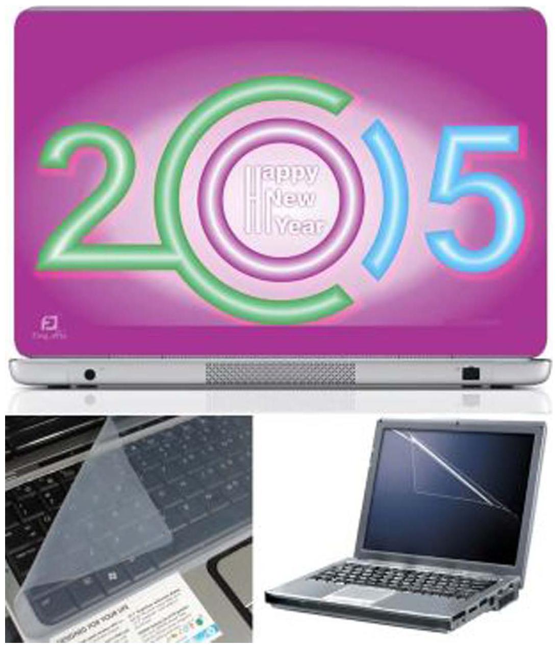 

FineArts New Year 2015 Laptop Skin For 15 6 inch Laptop With Key Guard Screen Protector