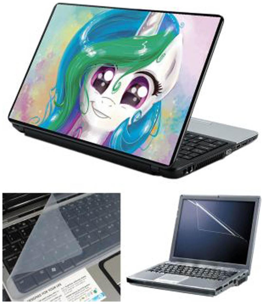 

FineArts Pony Portraits Laptop skin For 15 6 inch Laptop Screen Guard keyboard Protector