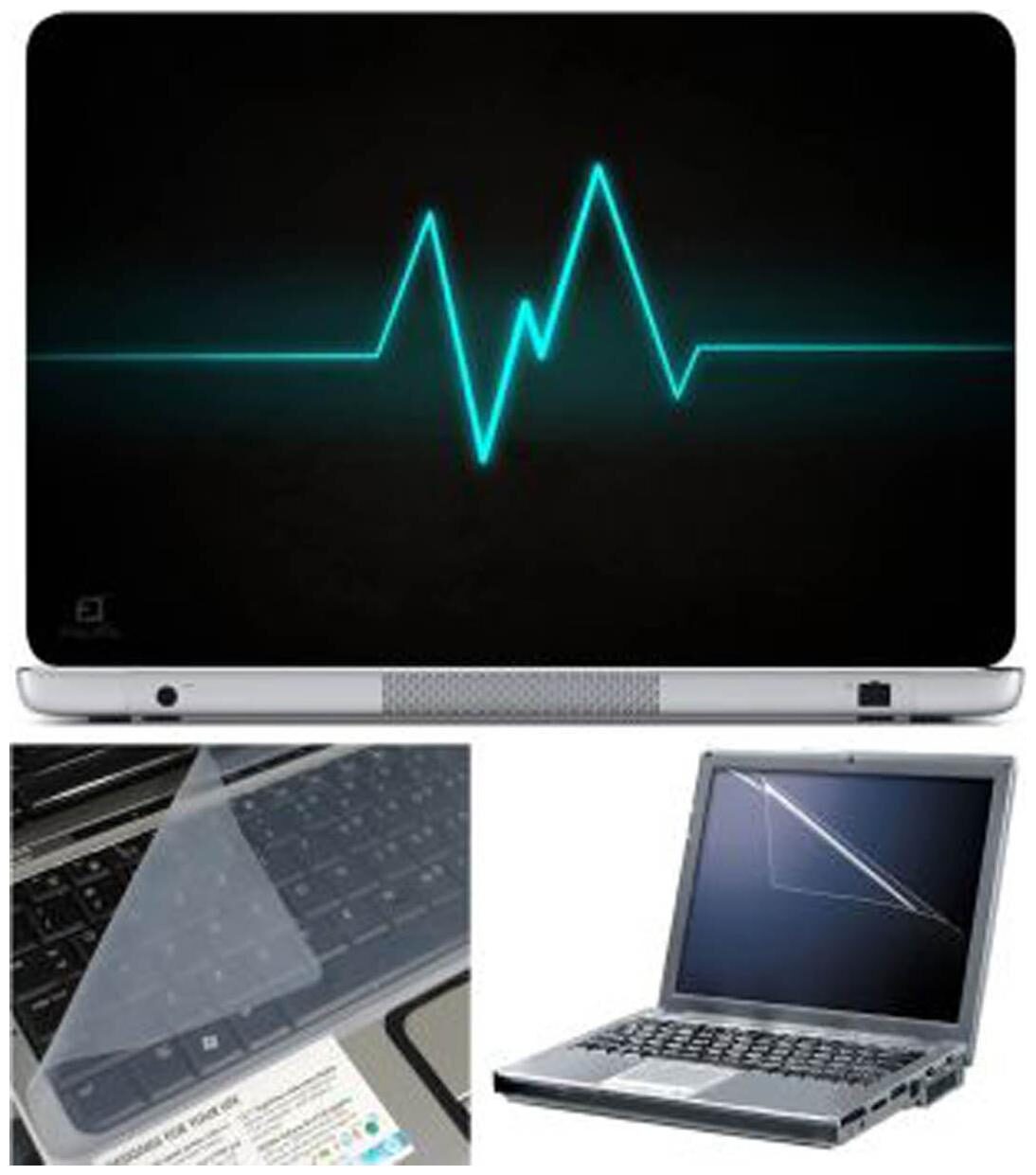 

FineArts Pulse Laptop Skin For 15 6 inch Laptop With Key Guard Screen Protector