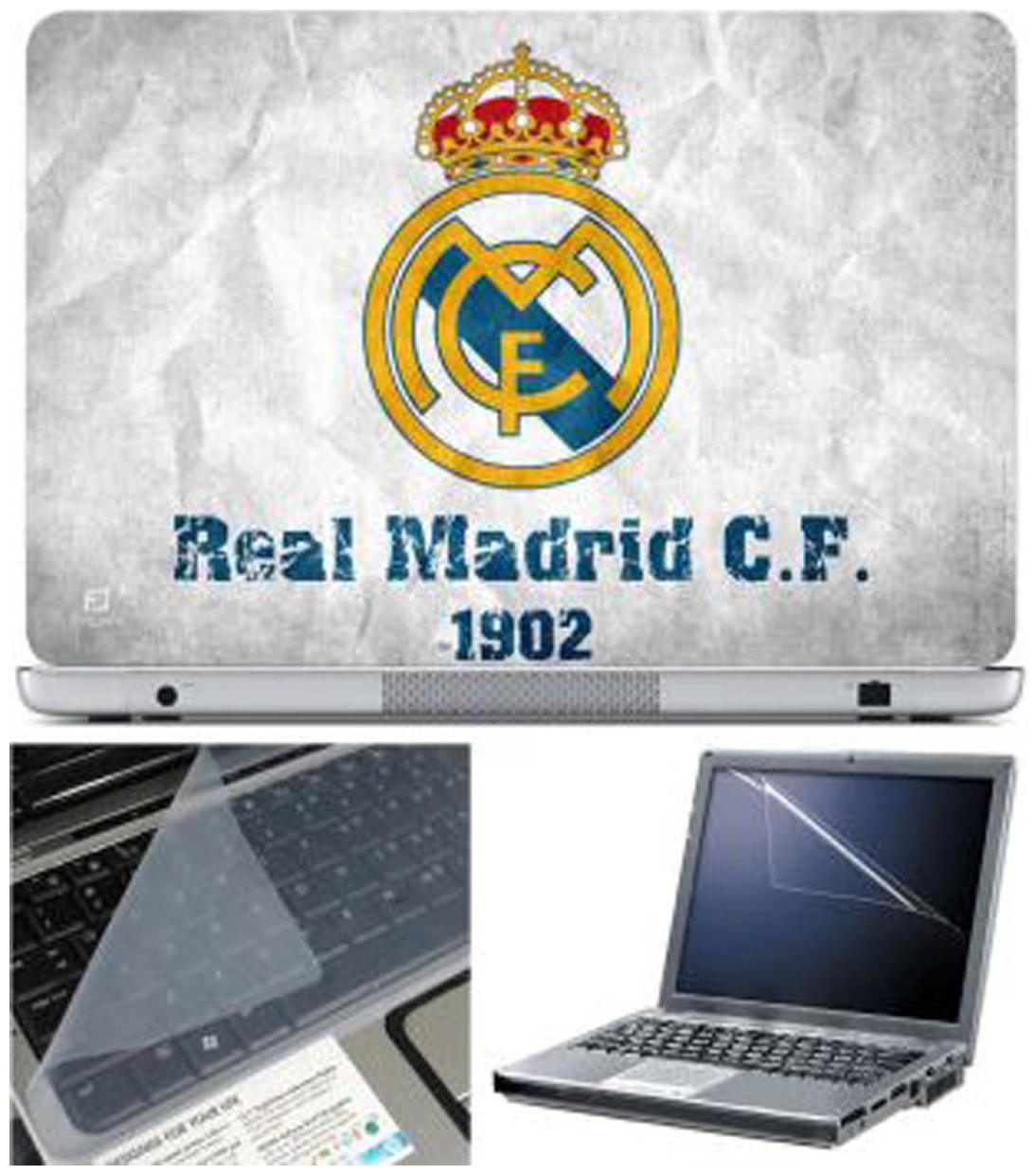 

FineArts Real Madrid Cf Laptop Skin For 15 6 inch Laptop With Key Guard Screen Protector