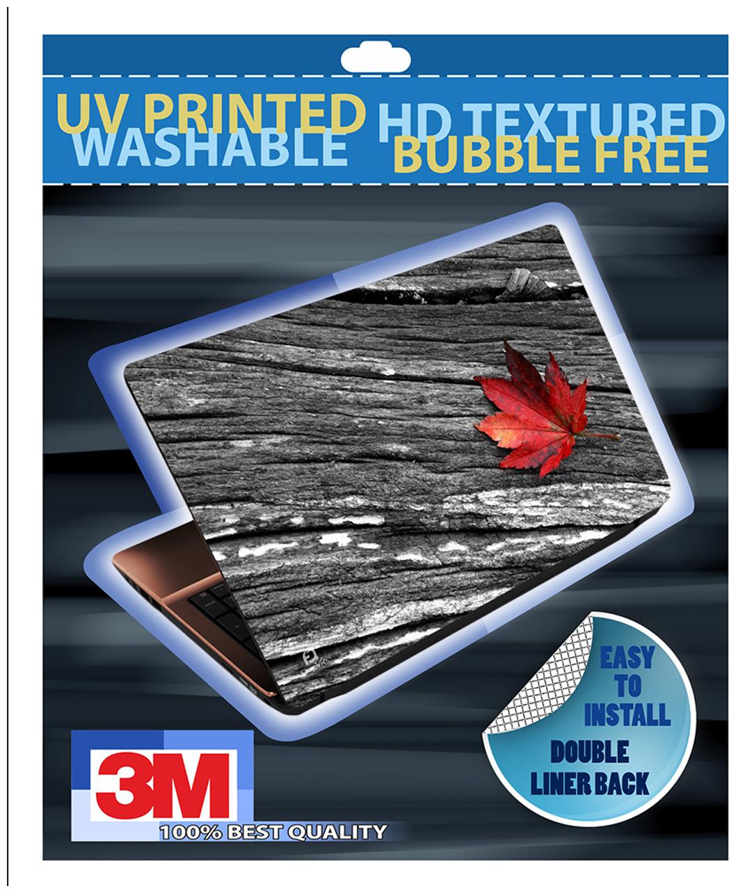 

FineArts Red Leave on Wood Laptop Skin For 15 6 (39 6 cm) Laptop