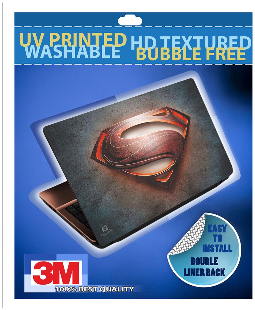 

FineArts Superman Grey Back Laptop Skin For 15 6 (39 6 cm) Laptop