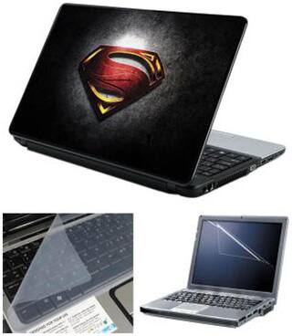 Buy Finearts Superman Black Back Laptop Skin For 15 6 Inch Laptop